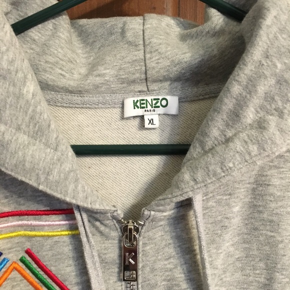 Kenzo Hoodie with zippered front - size XL - Picture 2 of 5